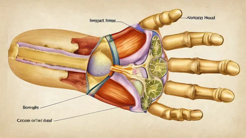 La ilustración muestra un cuerpo humano detallado con una precisión anatómica de los procesos energéticos