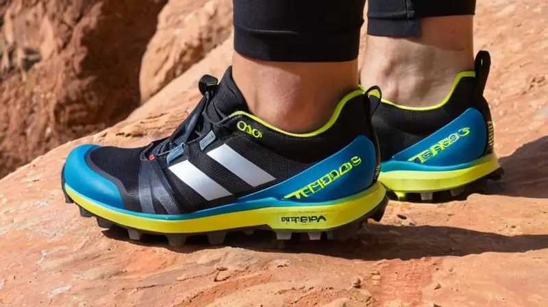 El Adidas Terrex Speed Pro SG es una cacerola de senderismo desgastada que muestra detalles como grippy y resistente al agua