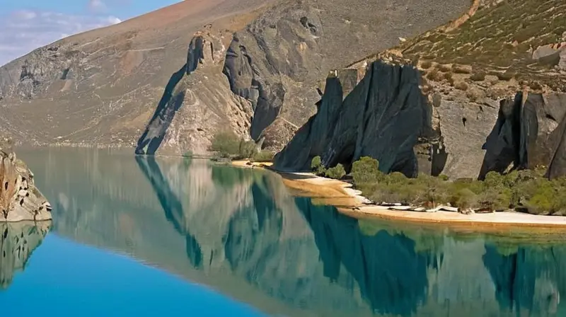 Un grupo de mensajeros incas caminan por un sendero serpenteante montañoso, rodeados de una escala de colores naturales y tranquilidad