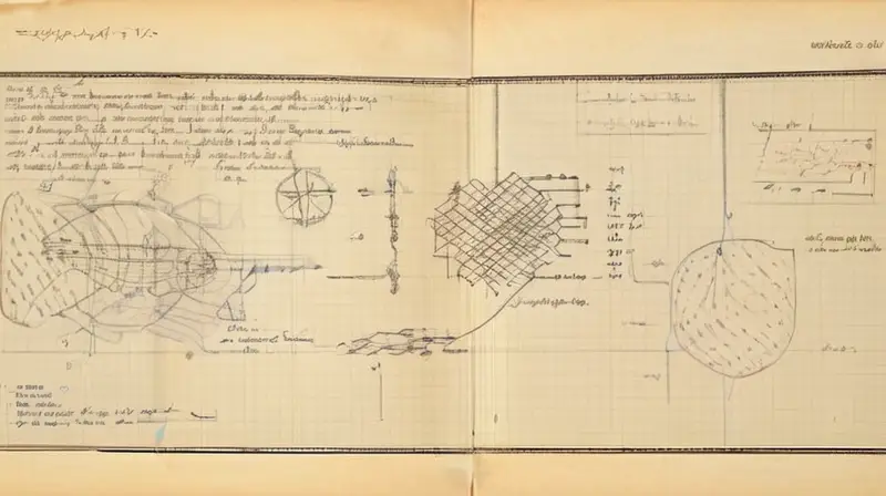 Una página de papel blanco con un gráfico complejo en tinta negra e incorporando fórmulas