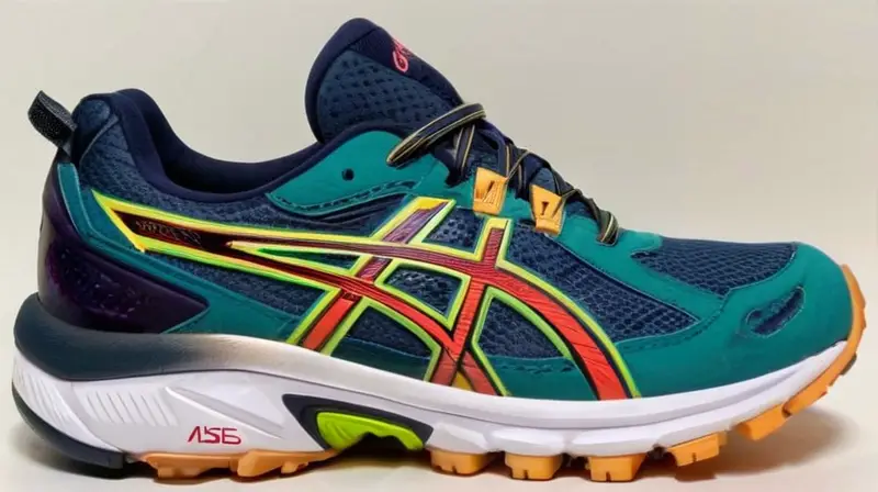 La imagen muestra un ASICS GEL VENTURE 9 para correr por senderos