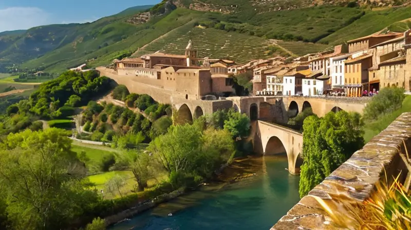 En una aldea rural española de Navarra