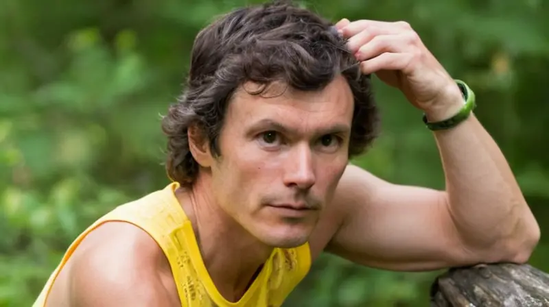 Scott Jurek es un hombre atlético de 175 cm con una musculatura definida y el cabello oscuro corto