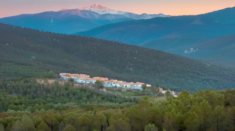 La Sierra de Guadarrama se encuentra en el fondo