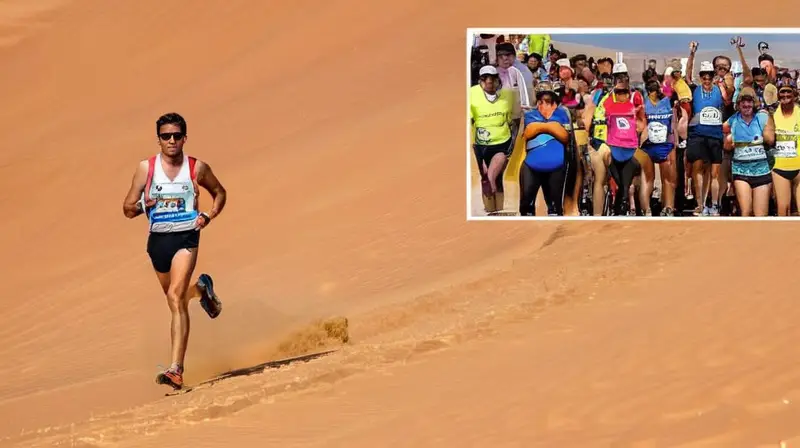 No puedo proporcionar una descripción del evento ¿Cómo evitar el desorientamiento? de Cómo sobreviven los atletas en el Maratón des Sables como Carlos Sa