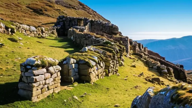 La zona de la aldea bereber se caracteriza por una paisaje lunar con paredes de piedra cubiertas de musgo y granito quebrado