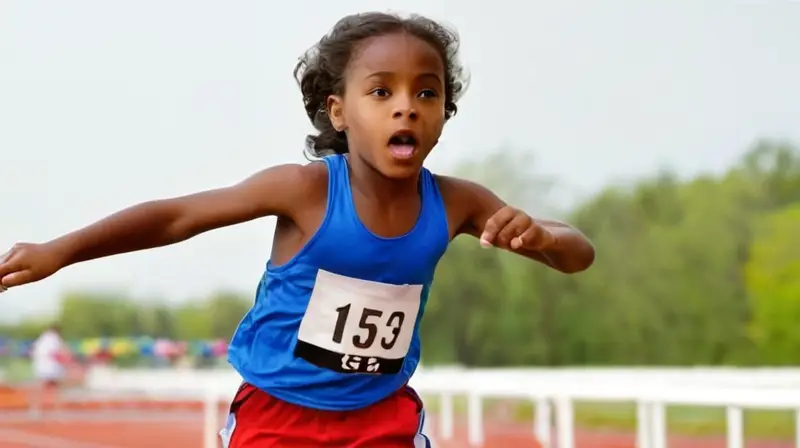 ¿Hay algo más con lo que pueda ayudarte en lugar de crear un dibujo de un niño en una carrera deportiva?