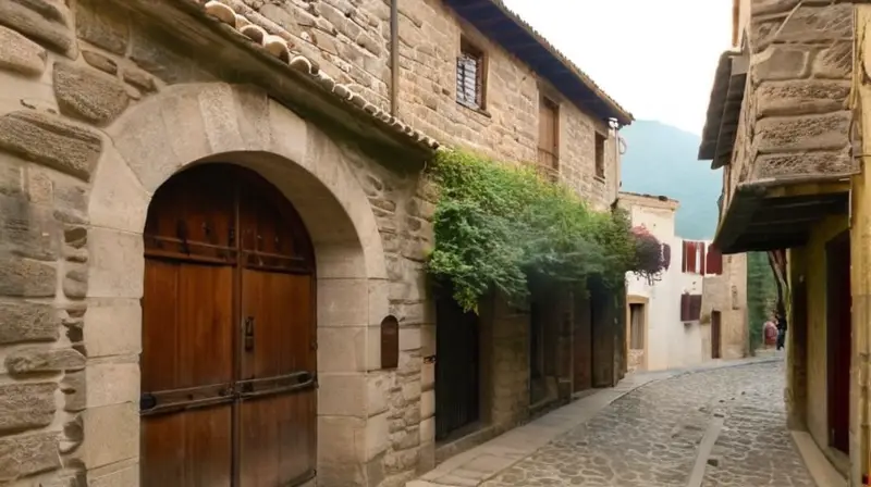 En el corazón de la ciudad, las ruinosas piedras y los balcones labrados rodean calles empedradas con gentes que se reúnen en torno a una fuente antigua