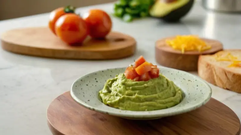 La imagen describe un cocina minimalista con elementos clásicos y colores naturales