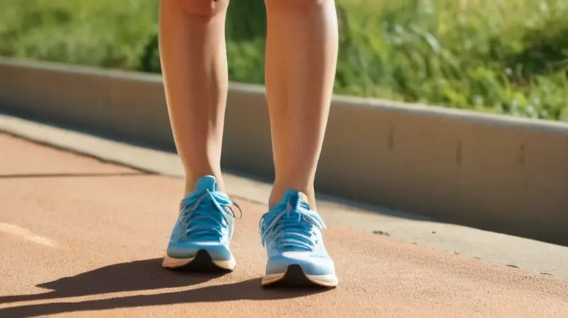 Una joven atleta se encuentran en una pista de running con un botella de agua en la mano