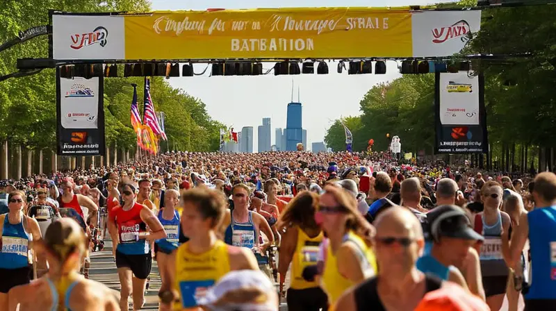 Para generar una descripción precisa del artículo ¿Quién batirá la barrera de 2 horas? sobre el record del maratón en Chicago, necesito detalles explícitos sobre la imagen a describir