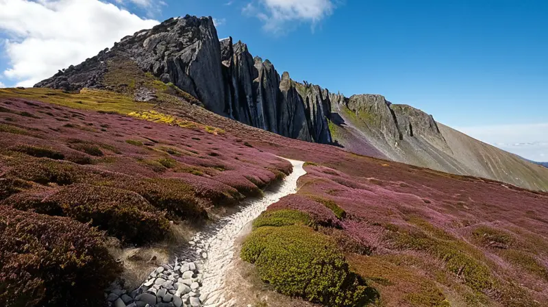 En la cima de una gran montaña rocosa con un clima incierto que se eleva a 2.168 metros de altura