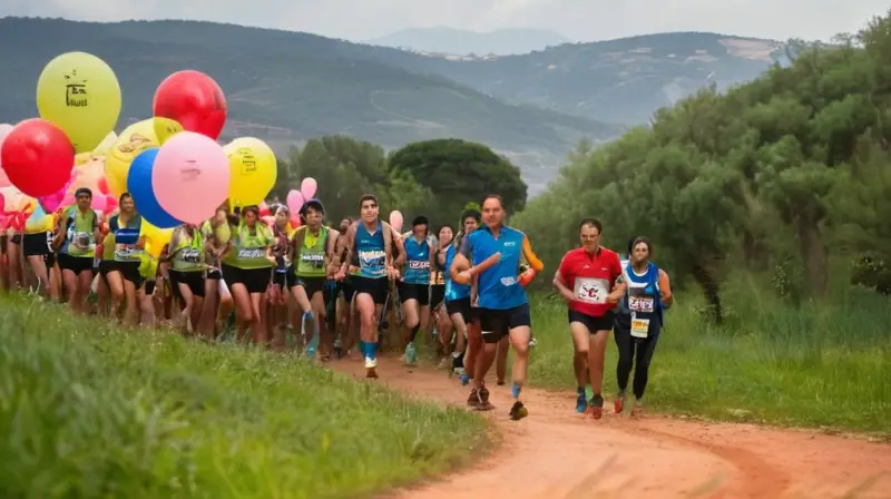 Una multitud empuja hacia la meta mientras un nutrido grupo de corredores lucha por superar los obstáculos en el zegama